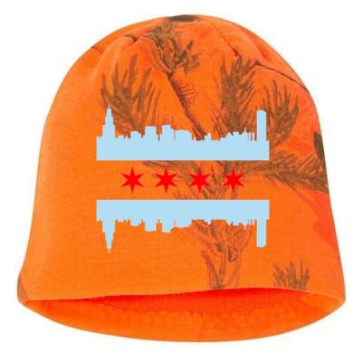 Chicago Flag Skyline Kati - Camo Knit Beanie