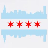 Chicago Flag Skyline Cooling Performance Crew T-Shirt