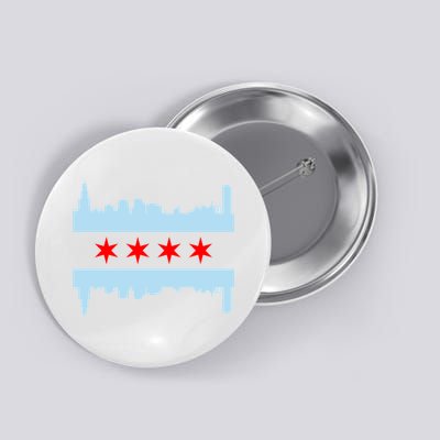 Chicago Flag Skyline Button
