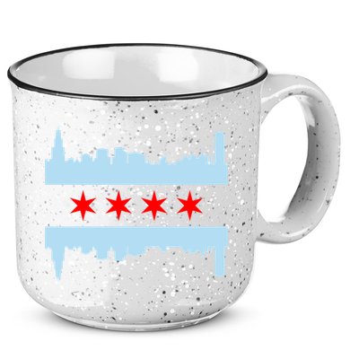 Chicago Flag Skyline 15oz Campfire Ceramic Mug