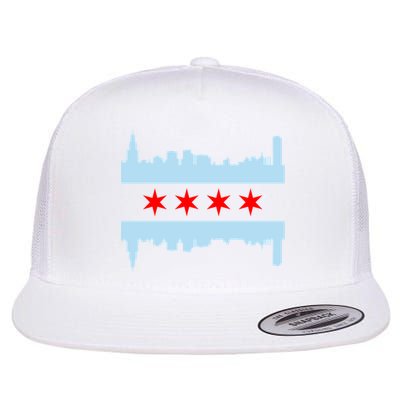 Chicago Flag Skyline Flatbill Hat