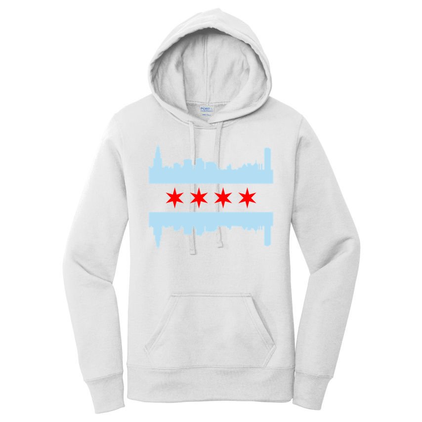 Chicago Flag Skyline Women's Pullover Hoodie