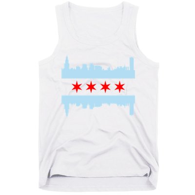 Chicago Flag Skyline Tank Top