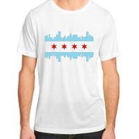 Chicago Flag Skyline Pride Illinois Vintage Adult ChromaSoft Performance T-Shirt