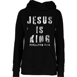 Christianity Faith Savior Almighty Lord Jesus Is King Womens Funnel Neck Pullover Hood