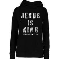 Christianity Faith Savior Almighty Lord Jesus Is King Womens Funnel Neck Pullover Hood