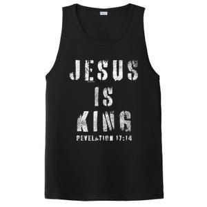 Christianity Faith Savior Almighty Lord Jesus Is King PosiCharge Competitor Tank