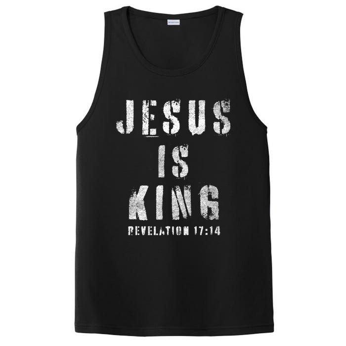 Christianity Faith Savior Almighty Lord Jesus Is King PosiCharge Competitor Tank