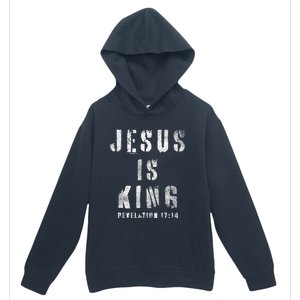 Christianity Faith Savior Almighty Lord Jesus Is King Urban Pullover Hoodie