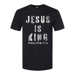 Christianity Faith Savior Almighty Lord Jesus Is King Softstyle CVC T-Shirt