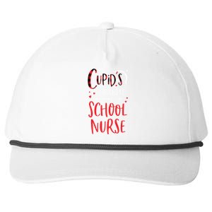 Cupid's Favorite School Nurse Red Plaid Valentine's Day Gift Snapback Five-Panel Rope Hat