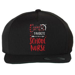 Cupid's Favorite School Nurse Red Plaid Valentine's Day Gift Wool Snapback Cap