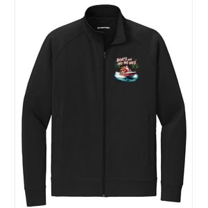 Christmas Funny Santa Boats And Ho Ho Hos Cool Gift Stretch Full-Zip Cadet Jacket