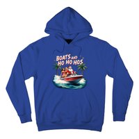 Christmas Funny Santa Boats And Ho Ho Hos Cool Gift Hoodie