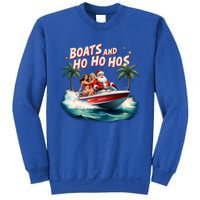 Christmas Funny Santa Boats And Ho Ho Hos Cool Gift Sweatshirt