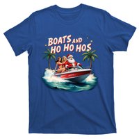 Christmas Funny Santa Boats And Ho Ho Hos Cool Gift T-Shirt