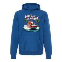 Christmas Funny Santa Boats And Ho Ho Hos Cool Gift Premium Hoodie