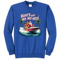 Christmas Funny Santa Boats And Ho Ho Hos Cool Gift Tall Sweatshirt