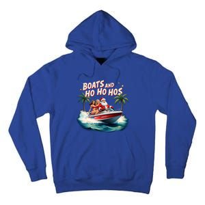 Christmas Funny Santa Boats And Ho Ho Hos Cool Gift Tall Hoodie