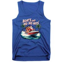 Christmas Funny Santa Boats And Ho Ho Hos Cool Gift Tank Top