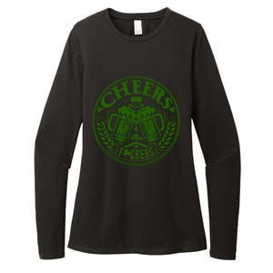 Cheers Fckers St Patricks Day MäNner Frauen Bier Trinken Gift Womens CVC Long Sleeve Shirt