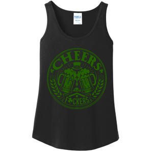 Cheers Fckers St Patricks Day MäNner Frauen Bier Trinken Gift Ladies Essential Tank