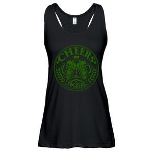 Cheers Fckers St Patricks Day MäNner Frauen Bier Trinken Gift Ladies Essential Flowy Tank