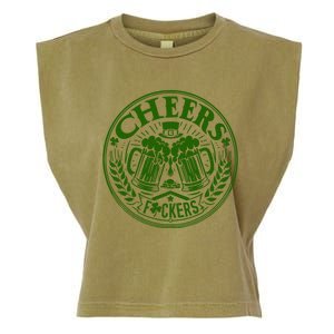 Cheers Fckers St Patricks Day MäNner Frauen Bier Trinken Gift Garment-Dyed Women's Muscle Tee