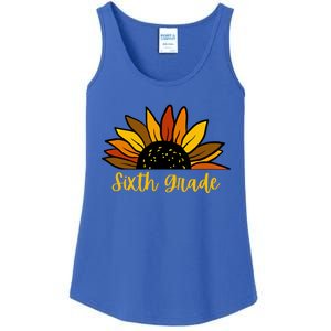 Cute Fall Sunflower Back To School Sixth Grade 6Th Grade Gift Ladies Essential Tank