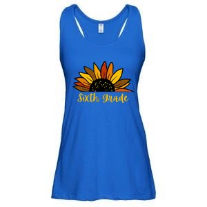 Cute Fall Sunflower Back To School Sixth Grade 6Th Grade Gift Ladies Essential Flowy Tank