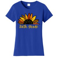 Cute Fall Sunflower Back To School Sixth Grade 6Th Grade Gift Women's T-Shirt