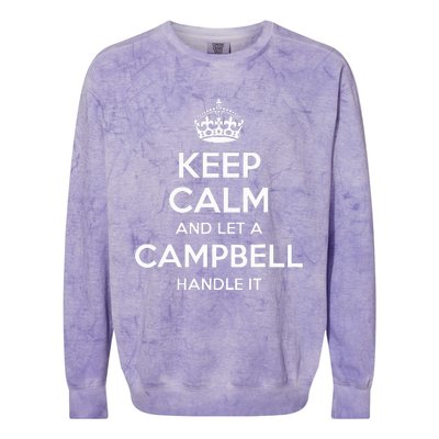 Campbell Funny Surname Family Tree Birthday Reunion Colorblast Crewneck Sweatshirt