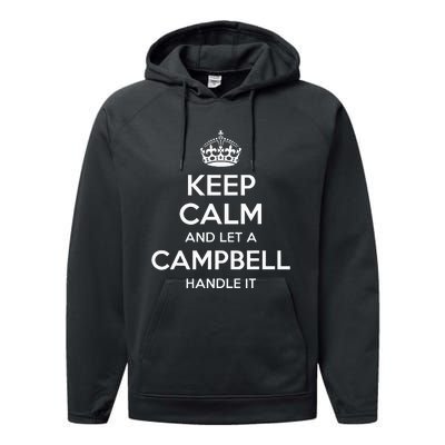 Campbell Funny Surname Family Tree Birthday Reunion Performance Fleece Hoodie