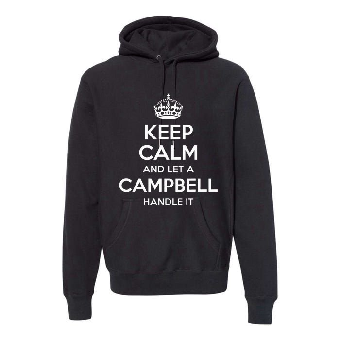 Campbell Funny Surname Family Tree Birthday Reunion Premium Hoodie