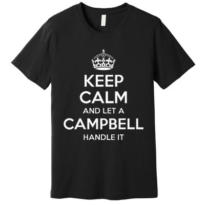 Campbell Funny Surname Family Tree Birthday Reunion Premium T-Shirt