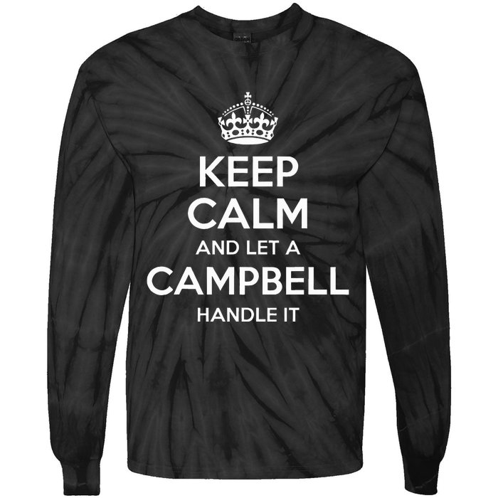 Campbell Funny Surname Family Tree Birthday Reunion Tie-Dye Long Sleeve Shirt