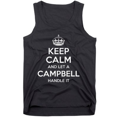 Campbell Funny Surname Family Tree Birthday Reunion Tank Top