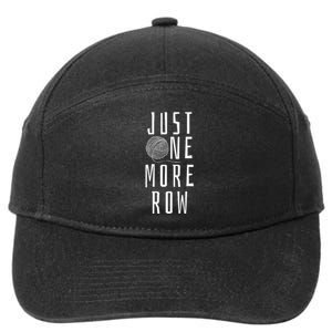 Crocheting Funny Saying Yarn Gift 7-Panel Snapback Hat