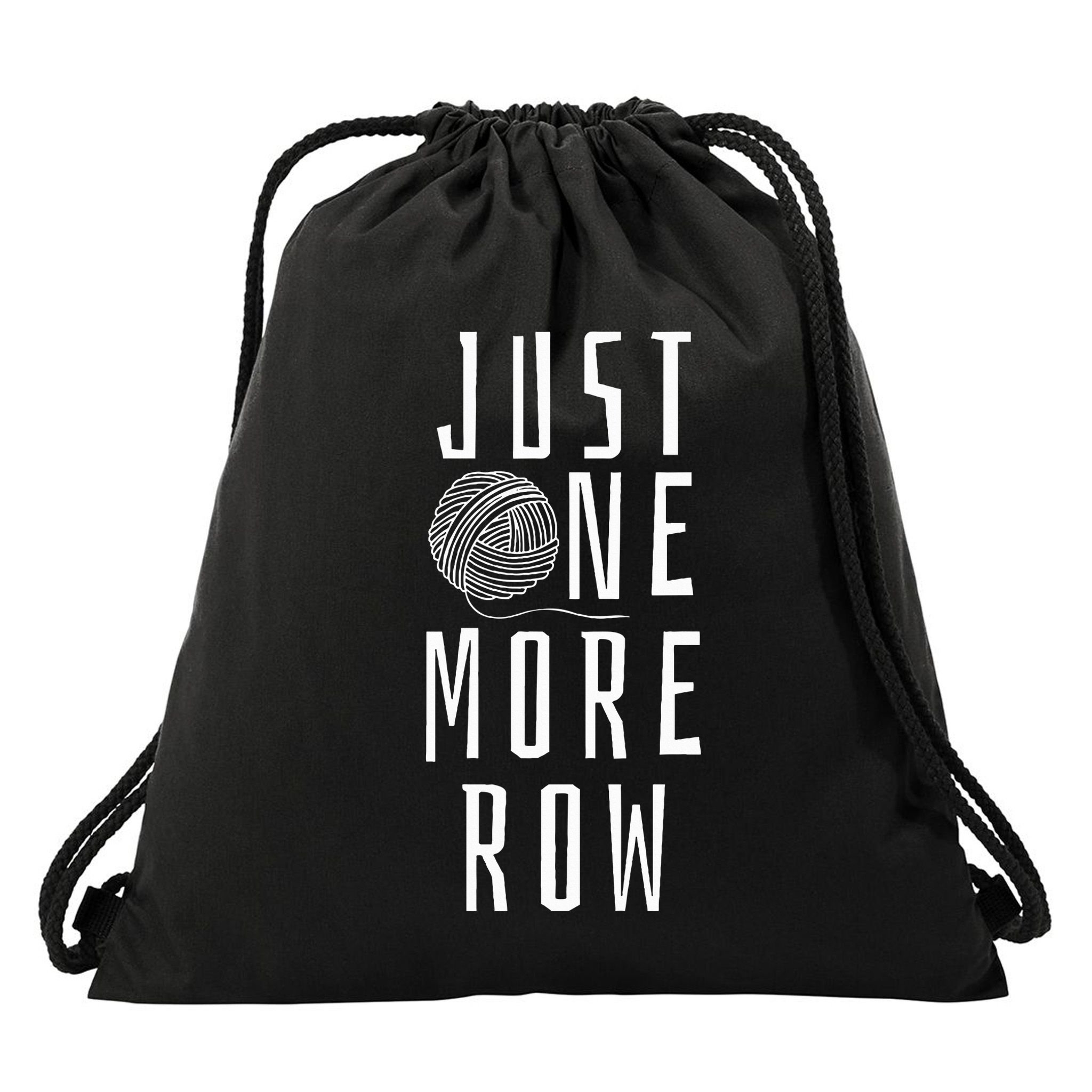Crocheting Funny Saying Yarn Gift Drawstring Bag