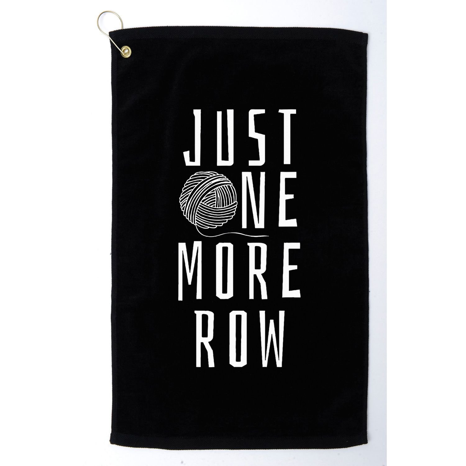 Crocheting Funny Saying Yarn Gift Golf Towel