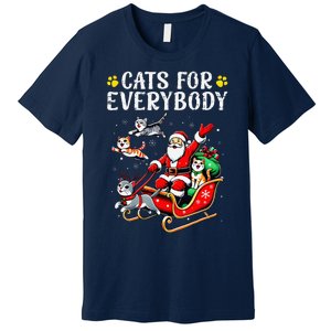 Cats For Santa Everybody Christmas Cat Premium T-Shirt