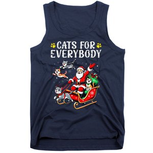 Cats For Santa Everybody Christmas Cat Tank Top