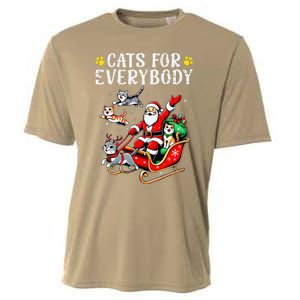 Cats For Santa Everybody Christmas Cat Cooling Performance Crew T-Shirt