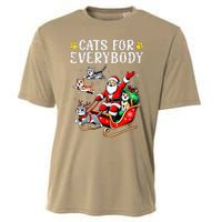 Cats For Santa Everybody Christmas Cat Cooling Performance Crew T-Shirt