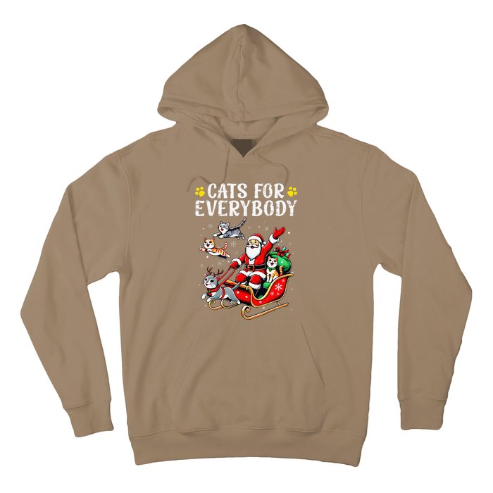 Cats For Santa Everybody Christmas Cat Hoodie