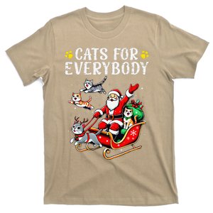 Cats For Santa Everybody Christmas Cat T-Shirt