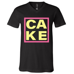 Cake Funny Sweet Baking Frosting V-Neck T-Shirt