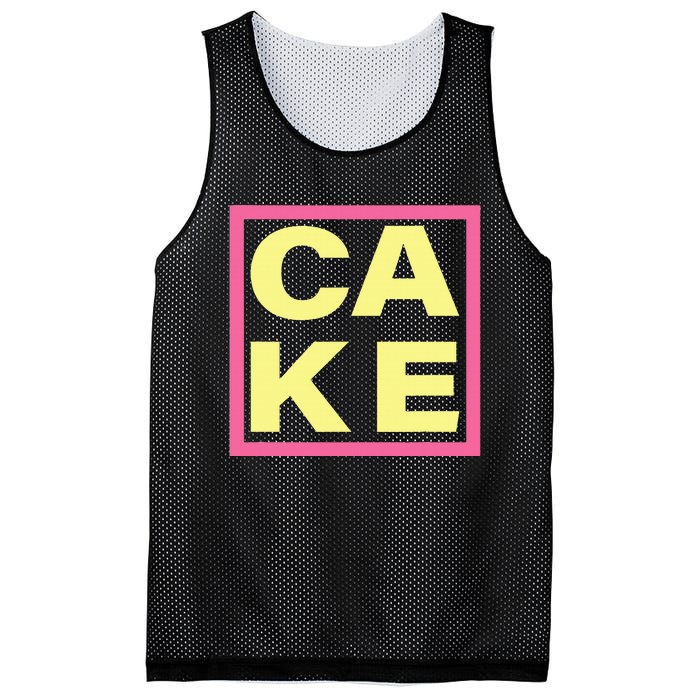 Cake Funny Sweet Baking Frosting Mesh Reversible Basketball Jersey Tank