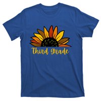 Cute Fall Sunflower Back To School Third Grade 3Rd Grade Cute Gift T-Shirt