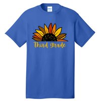 Cute Fall Sunflower Back To School Third Grade 3Rd Grade Cute Gift Tall T-Shirt